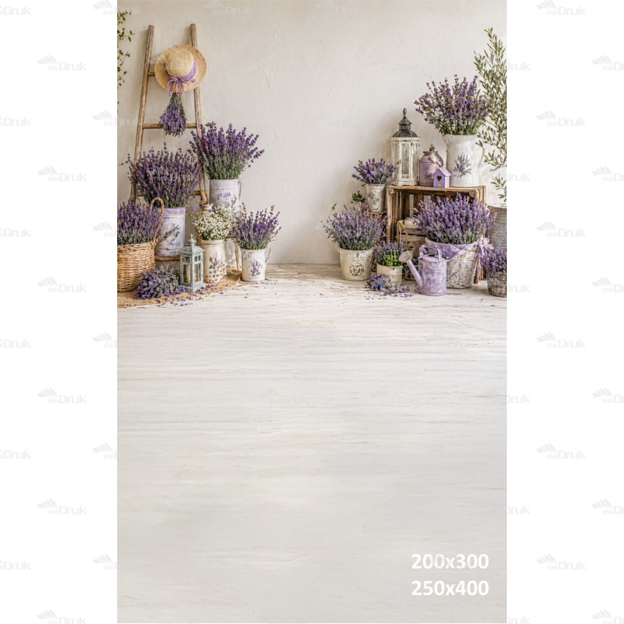 Tło fotograficzne „Lawendowy zakątek w stylu prowansalskim” | 4210